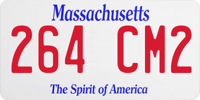 MA license plate 264CM2