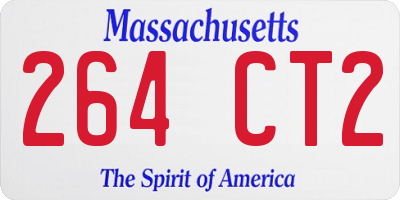 MA license plate 264CT2
