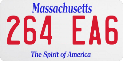 MA license plate 264EA6