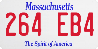 MA license plate 264EB4