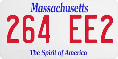 MA license plate 264EE2