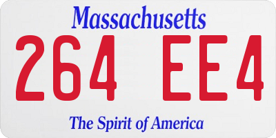 MA license plate 264EE4