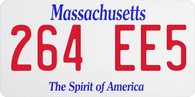 MA license plate 264EE5