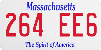 MA license plate 264EE6