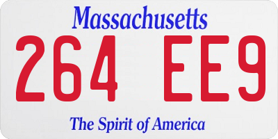 MA license plate 264EE9