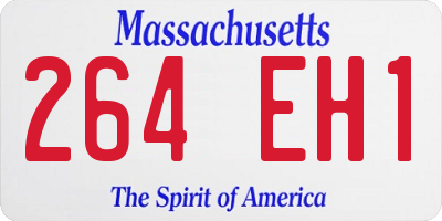 MA license plate 264EH1
