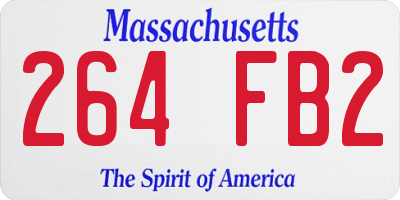 MA license plate 264FB2