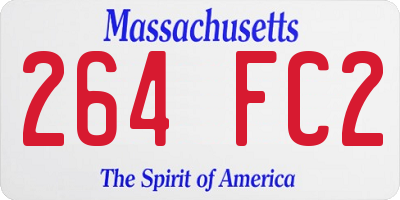 MA license plate 264FC2
