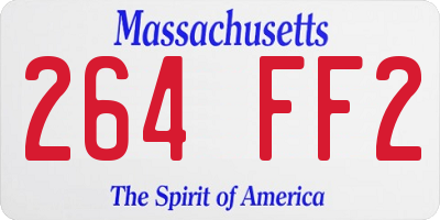 MA license plate 264FF2