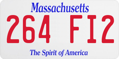 MA license plate 264FI2
