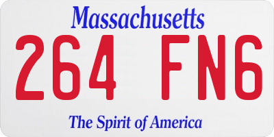 MA license plate 264FN6