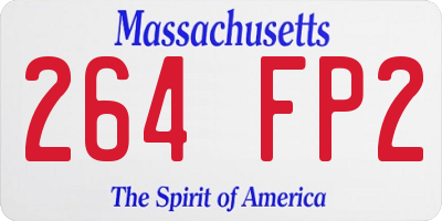 MA license plate 264FP2