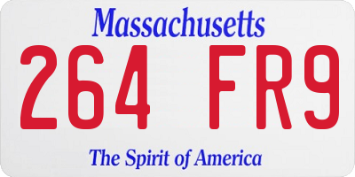 MA license plate 264FR9
