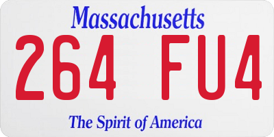 MA license plate 264FU4
