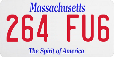 MA license plate 264FU6