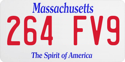 MA license plate 264FV9