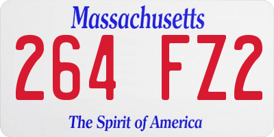 MA license plate 264FZ2
