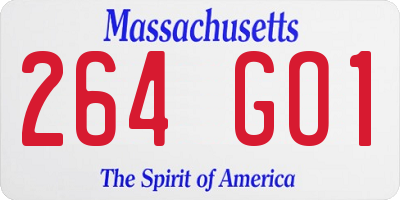 MA license plate 264GO1