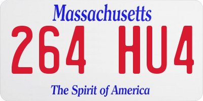 MA license plate 264HU4
