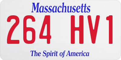 MA license plate 264HV1