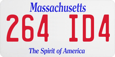 MA license plate 264ID4