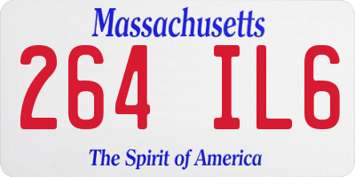 MA license plate 264IL6