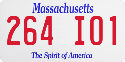 MA license plate 264IO1