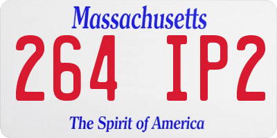 MA license plate 264IP2