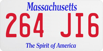 MA license plate 264JI6