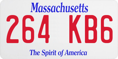 MA license plate 264KB6