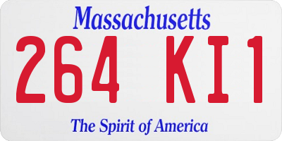 MA license plate 264KI1