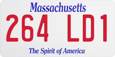 MA license plate 264LD1