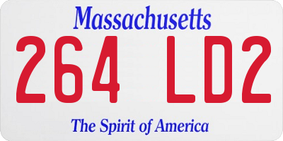 MA license plate 264LD2
