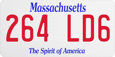 MA license plate 264LD6