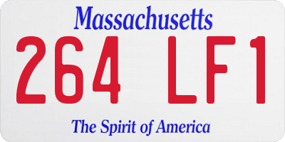 MA license plate 264LF1