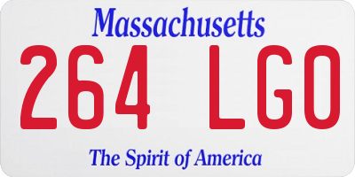 MA license plate 264LG0