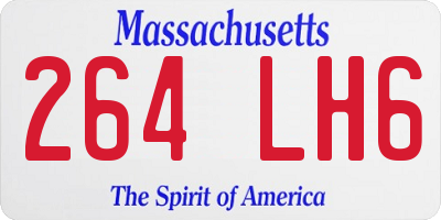 MA license plate 264LH6