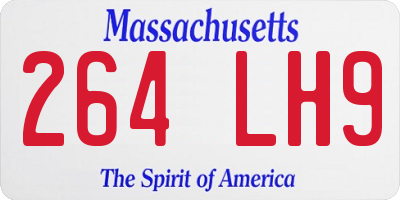 MA license plate 264LH9