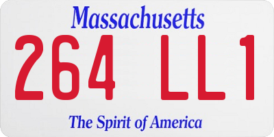 MA license plate 264LL1