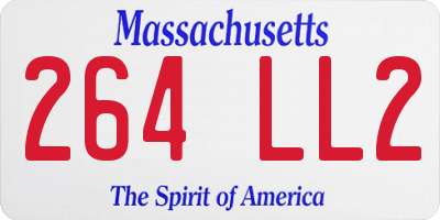 MA license plate 264LL2