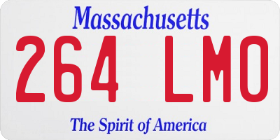 MA license plate 264LM0