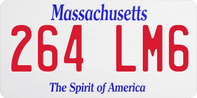 MA license plate 264LM6