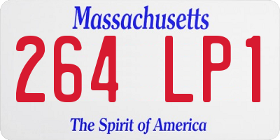 MA license plate 264LP1