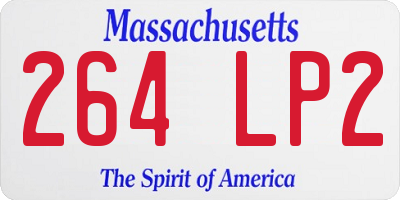 MA license plate 264LP2