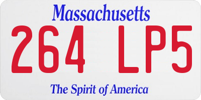 MA license plate 264LP5