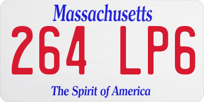 MA license plate 264LP6