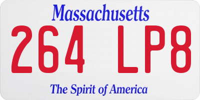 MA license plate 264LP8