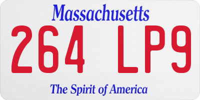 MA license plate 264LP9