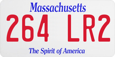 MA license plate 264LR2