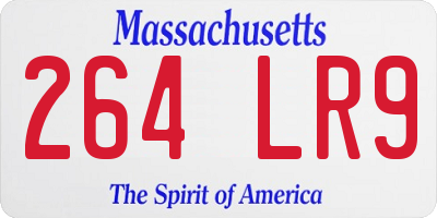 MA license plate 264LR9
